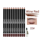 12 Colors Eye Makeup set Eyeliner Pencil Waterproof Beauty Eyes Liner