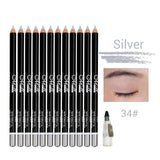 12 Colors Eye Makeup set Eyeliner Pencil Waterproof Beauty Eyes Liner