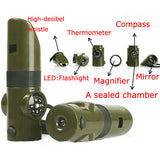 7 in 1 LED Light Survival Whistle