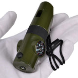 7 in 1 LED Light Survival Whistle