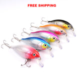 5 piece Crank Bait Fishing Lures Free + Shipping