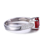 Red Ruby Ladies Ring
