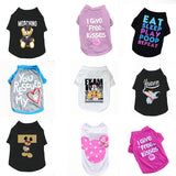 Summer Clothes Chihuahua Puppy  Shirt Winter Warm Vest Printed