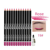 12 Colors Eye Makeup set Eyeliner Pencil Waterproof Beauty Eyes Liner