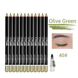 12 Colors Eye Makeup set Eyeliner Pencil Waterproof Beauty Eyes Liner